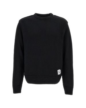 Arte' Reversible Label Knit - Black
