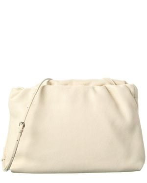 The Row Bourse Leather Clutch - Natural