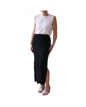Stateside Siro Rib Maxi Skirt - Black