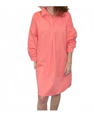Caryn Lawn Preppy Dress - Pink