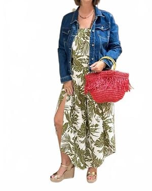 Q2 Skinny Western Denim Jacket - Blue