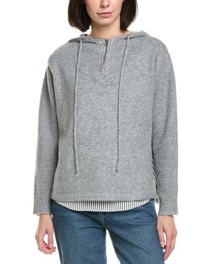 Gracia Wool-Blend Hoodie - Gray