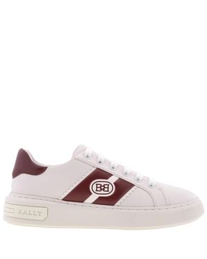 Bally Mikki Leather Low-Top Sneakers, Brand Size 35 Us - Pink
