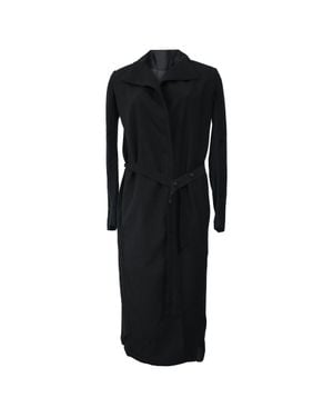 Rick Owens Belted Trench Coat - Black