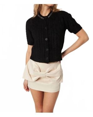 John + Jenn Maxwell Caviar Cardigan Top - Black