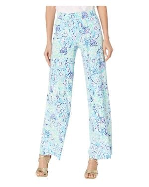 Lilly Pulitzer Lorena Breezy Palazzo Pants - Blue