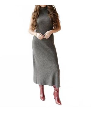 Astr Roxanna Sweater Dress - Gray