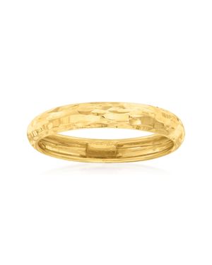 Ross-Simons Italian 14Kt Diamond-Cut Ring - Yellow
