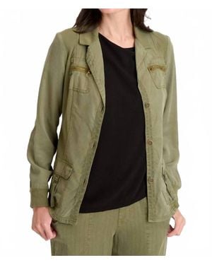 XCVI Maela Twill Relaxed Blazer - Green
