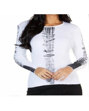 Angel Scoop Neck Sweater - White
