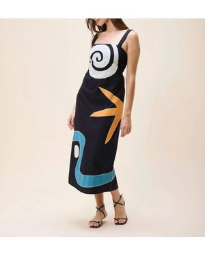 Cleobella Brie Midi Dress - Blue