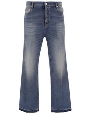 Amiri Denim Washed Cotton Denim Jeans - Blue