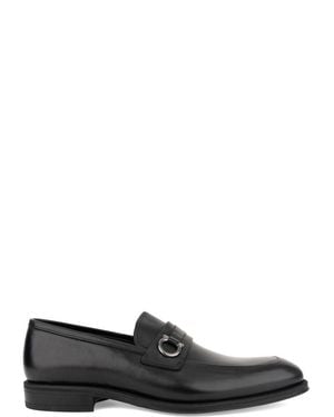 JOHN HARRISON Polished Leather Metallic Detail Formal Shoes - Black