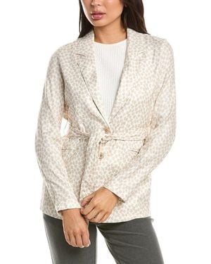 Tahari Notch Collar Jacket - Natural