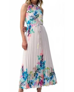 Joseph Ribkoff Floral Dress - White