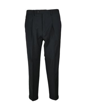 Les Hommes Wool Stretch Pants - Black