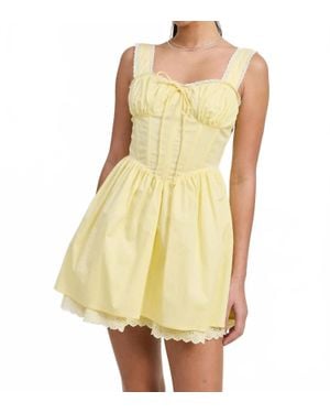 emory park Lacey Mini Dress - Yellow