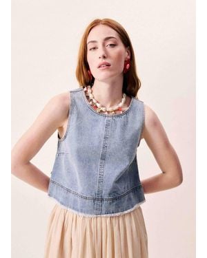 FRNCH Aqualina Tank Top - Blue