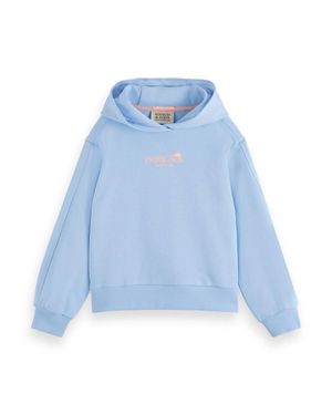 Scotch & Soda Girls Organic Cotton Hoodie - Blue