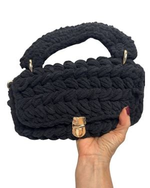 Urban Expressions Woven Clutch Bag - Blue