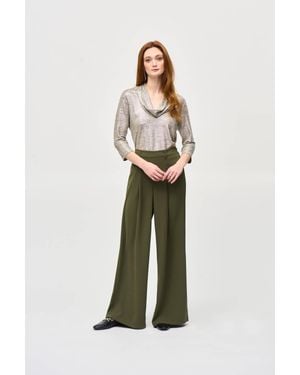 Joseph Ribkoff Casual Cowl Neck Top - White