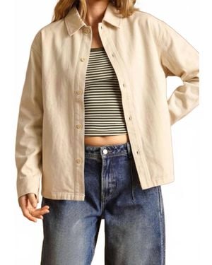 Miou Muse Button Down Front Top - Blue