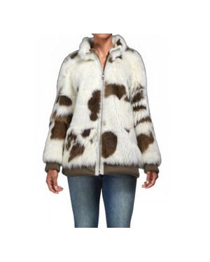 Lusso Beni Ornate Teddy Jacket - Natural