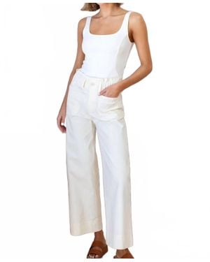 Emerson Fry Corchard Wide Leg Pant - White