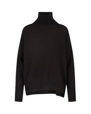 Lisa Yang Ribbed Turtleneck Sweater - Black
