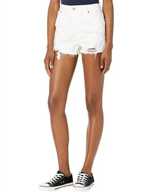 BB Dakota High-Rise Cut Offs Short - White