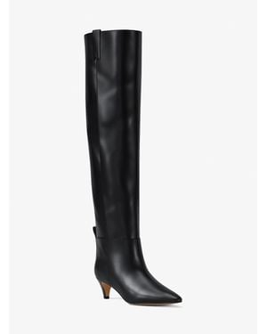 Michael Kors Daniela Leather Boot - Black