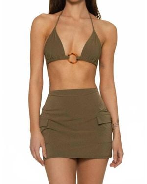 Montce Cargo Skirt - Green