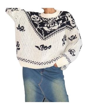 Bailey Rose Penelope Vintage Rose Sweater - Blue