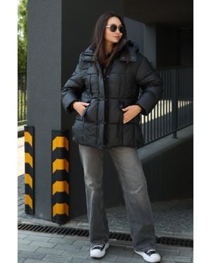 Alaska® Outerwear Insulated Bio-Down Hooded Jacket - Black