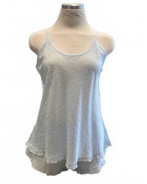 Salua Lingerie Swiss Dot Camisole And Shorties - Blue
