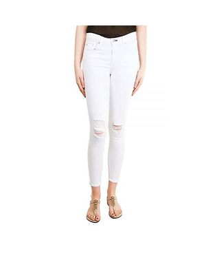 Rag & Bone Skinny Crop Jean - White