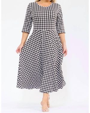 Karen T Design A-Line Midi Dress - White