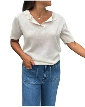 By Together Oxford Sweater Top - Gray