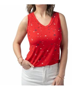 Michelle Mae Liberty Stars Tank Top - Red
