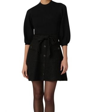 Shoshanna Tanner Mini Dress - Black