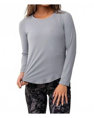 Lovlei Breathe Long Sleeve Top - Gray