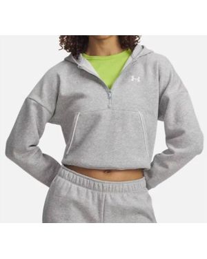 Under Armour Rival Fleece Piped Zip Hoodie - Gray