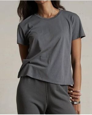 PERFECTWHITETEE Harley Boxy Crew Tee - Gray
