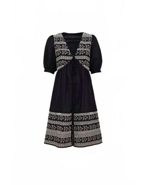 Loretta Caponi Scarlino Dress - Black