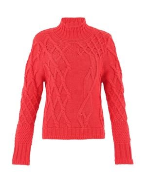 Dolcezza Cable Knit Sweater - Red