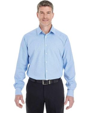 Devon & Jones Crown Collection Royal Dobby Dress Shirt - Blue