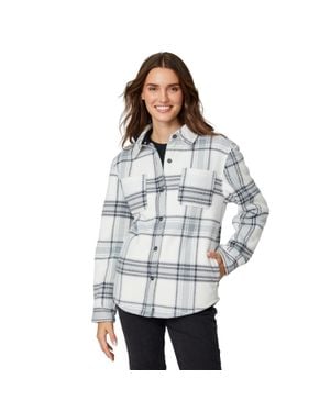 Free Country Chill Out Fleece Shirt Jacket - White