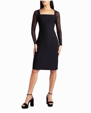 Nicole Miller Naomi Long Sleeve Midi Dress - Black