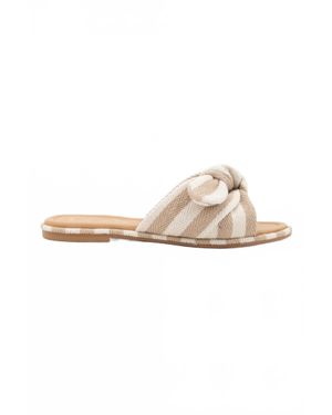Ccocci Knotted Bow Sandals - White