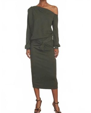 Lamade Kinsley Draped Skirt - Green